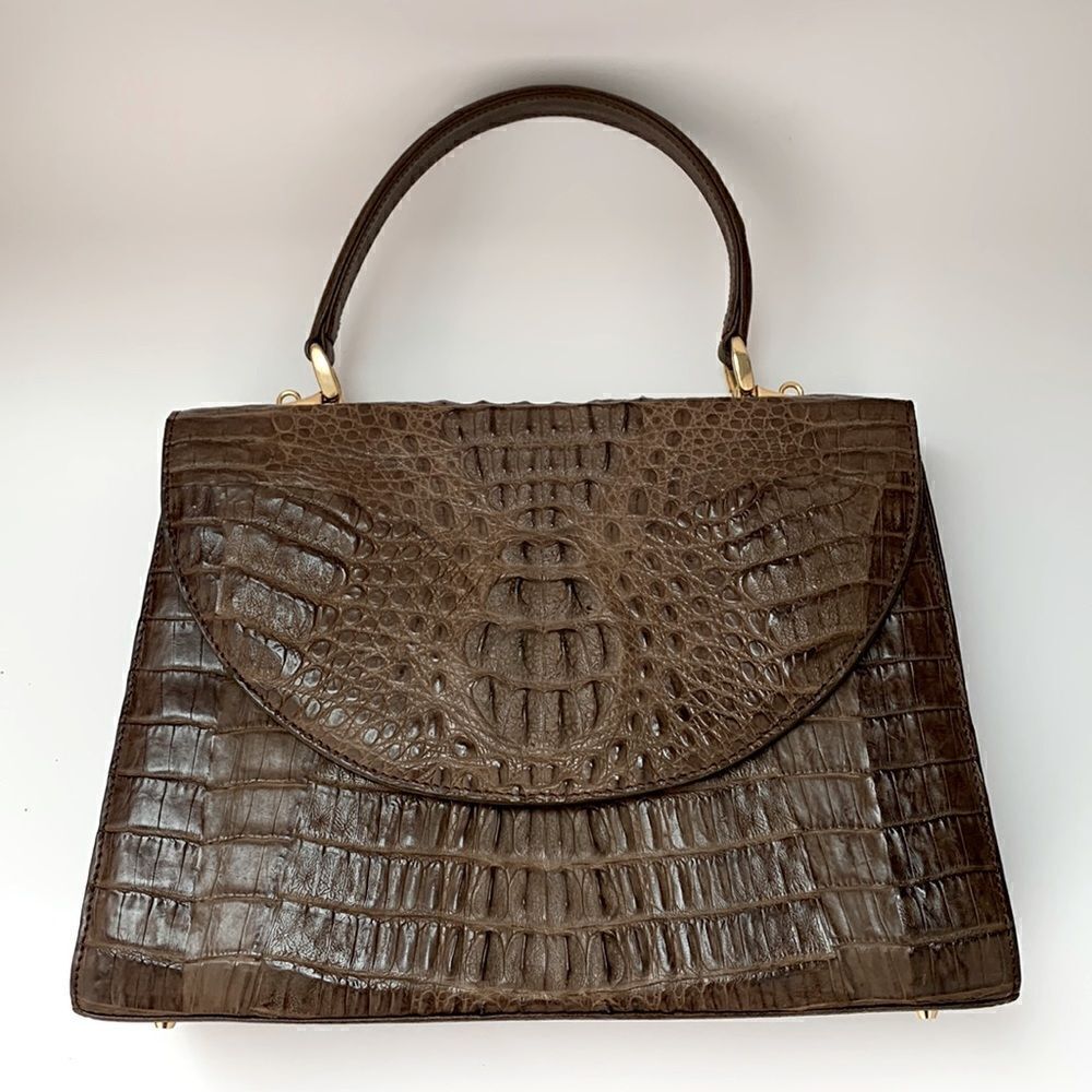 👜Genuine Crocodile Leather Handbag 